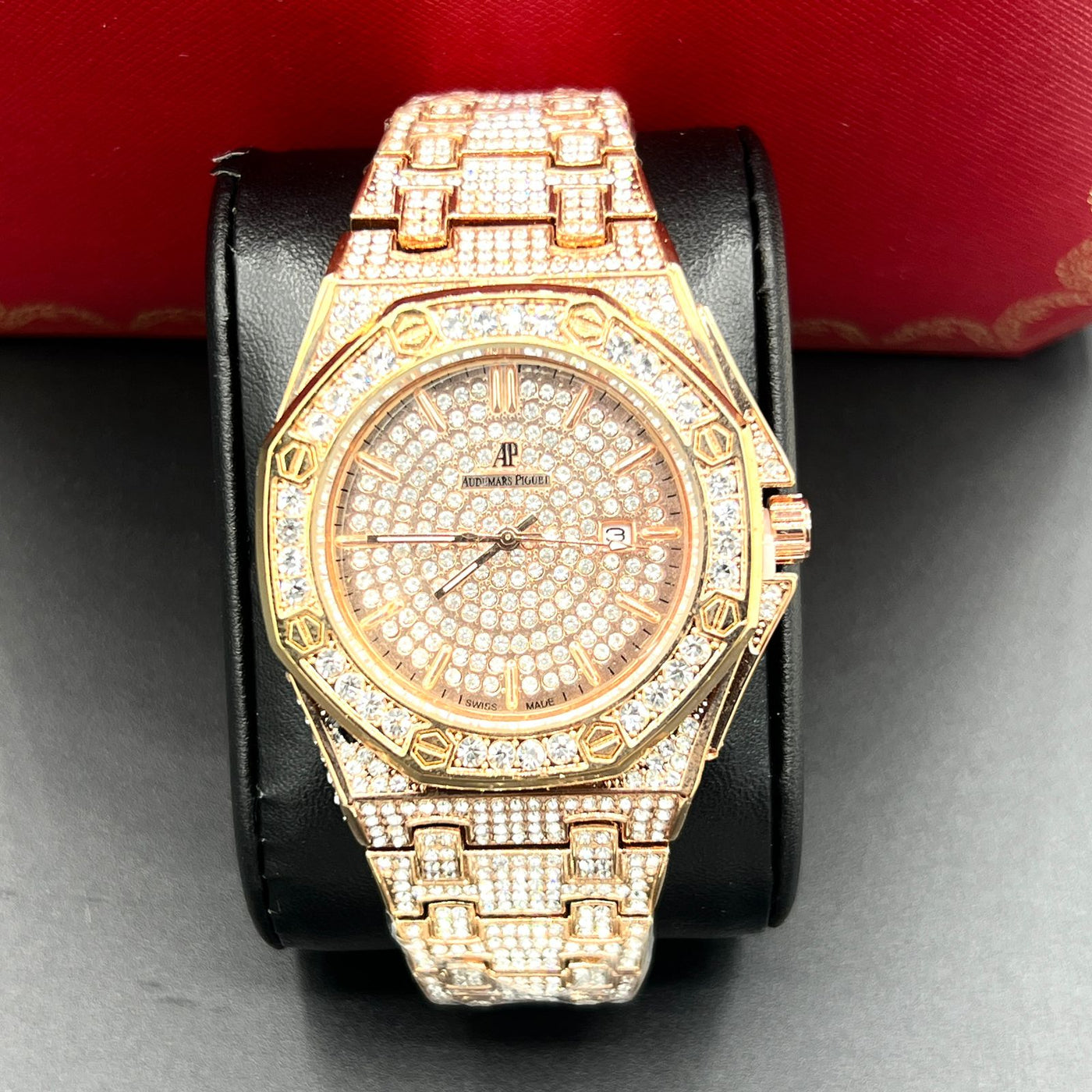 AP STONES WRIST WATCH